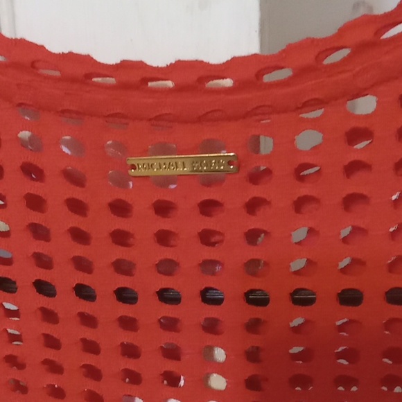 GUC Michael Michael Kors red midi dress size XS short sleeve - Picture 6 of 8